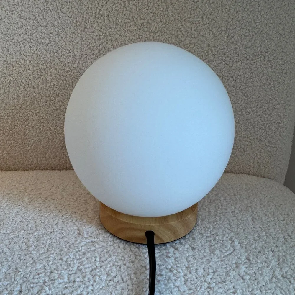 Glass Globe Light with LED Bulb - A